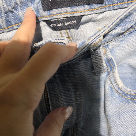 Aeropostale Low Rise Baggy Oversized 0 Waist 27 Inseam 29 - Picture 4 of 5